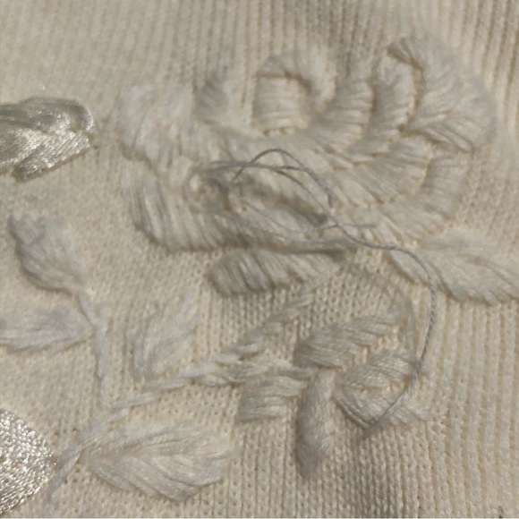 Vintage Short Sleeve Embroidered Cardigan - Picture 6 of 7